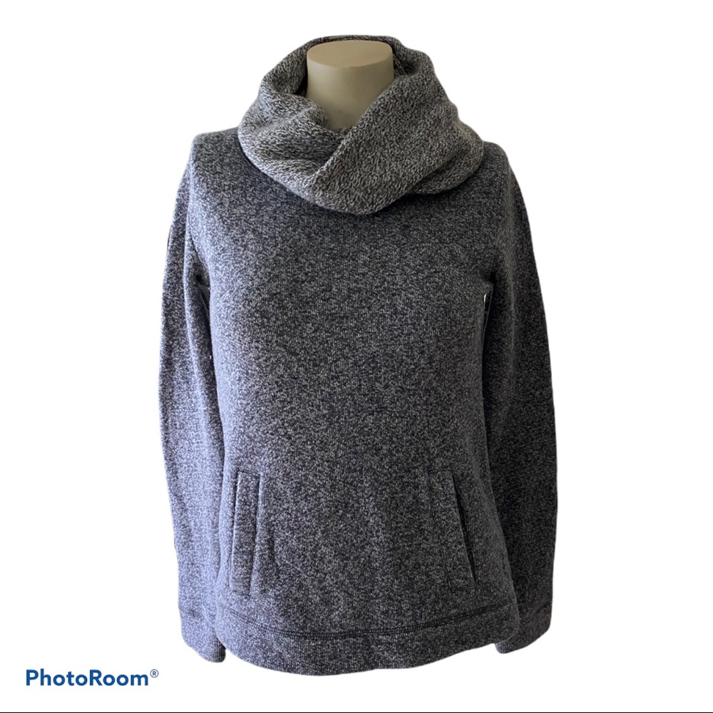 J. CREW Gray BLOGGER Marled Funnelneck Sweater XS